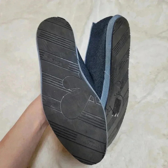 Weekend Max Mara Navy Blue Ballet Flats Denim Size 36 6 - Picture 6 of 10